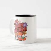 一緒に成長しよう ツートーンマグカップ (正面左)