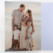 一緒に成長するパーソナライズされたバレンタイン写真 三つ折りクリスマスカード (内部最初)