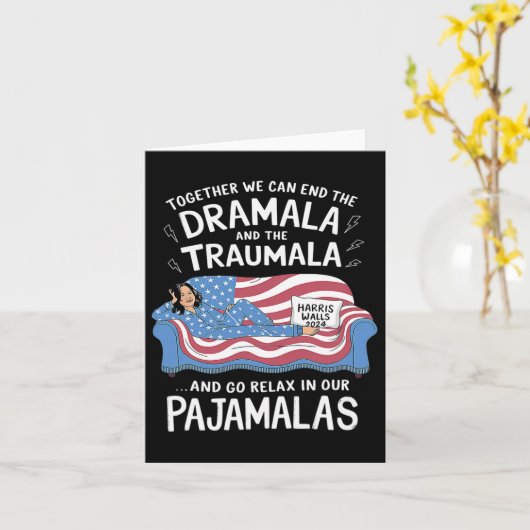 一緒に我々はドラマラとトラウムラパジャムを終わらせることができる カード (黄色い花)