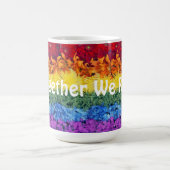 一緒に我々上昇 – プライド花 コーヒーマグカップ (中央)