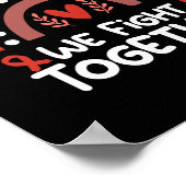 一緒に戦う認識度月ウィリアムズ症候群 ポスター (角)