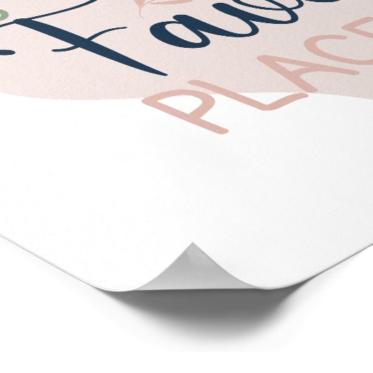 一緒に手お気に入りのに手紙を渡す場所 ポスター (角)