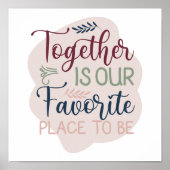 一緒に手お気に入りのに手紙を渡す場所 ポスター (正面)