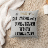 一緒に数えるガードは一緒に引用文 クッション (ブランケット)