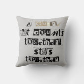 一緒に数えるガードは一緒に引用文 クッション (裏面)