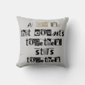 一緒に数えるガードは一緒に引用文 クッション (正面)