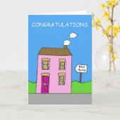 一緒に新しい家に引っ越しておめでとう カード (黄色い花)