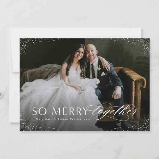 一緒に新メリーしい休日のフォトカード シーズンカード (正面)