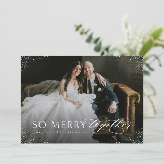 一緒に新メリーしい休日のフォトカード シーズンカード (スタンド正面)