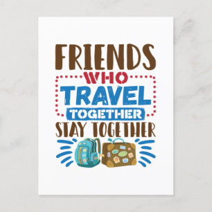 一緒に旅行する仲間 ポストカード