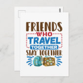 一緒に旅行する仲間 ポストカード (正面/裏面)