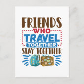 一緒に旅行する仲間 ポストカード (正面)