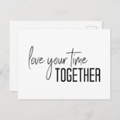 一緒に時間を愛す感動的引用文 ポストカード (正面/裏面)