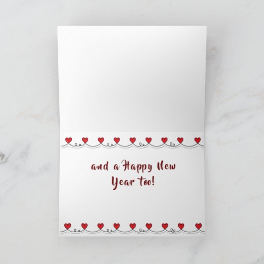 「一緒に暮らすのは何より良い」 **記念日** カード (内部)