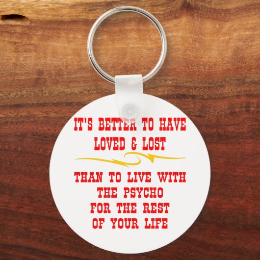 一緒に暮らすより失った愛した方が良い キーホルダー (正面)