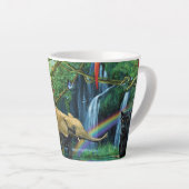 一緒に暮らす動物の装飾用クッション カフェラテマグ (右アングル)