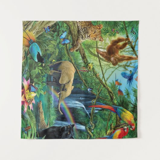 一緒に暮らす動物の装飾用クッション タペストリー (正面(横))