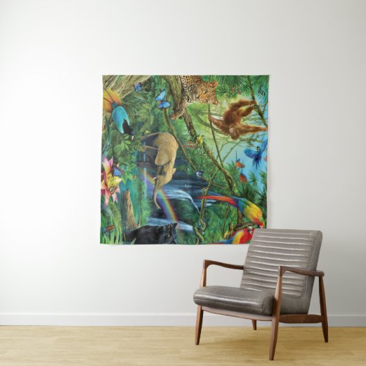 一緒に暮らす動物の装飾用クッション タペストリー (インサイチュ(横))