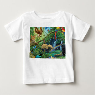 一緒に暮らす動物の装飾用クッション ベビーTシャツ