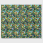 一緒に暮らす動物の装飾用クッション ラッピングペーパー (フラット)