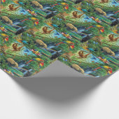 一緒に暮らす動物の装飾用クッション ラッピングペーパー (角)