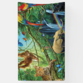 一緒に暮らす動物の装飾用クッション 横断幕 (縦)