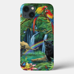 一緒に暮らす動物の装飾用クッション iPhone 13ケース