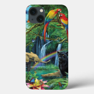 一緒に暮らす動物の装飾用クッション iPhone 13ケース