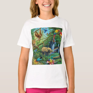 一緒に暮らす動物の装飾用クッション Tシャツ