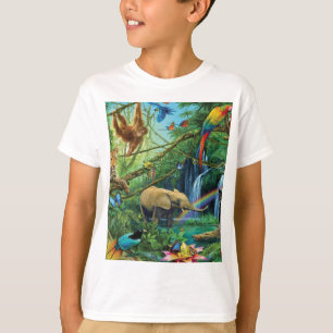 一緒に暮らす動物の装飾用クッション Tシャツ