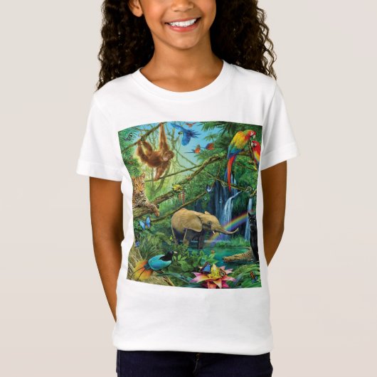 一緒に暮らす動物の装飾用クッション Tシャツ (正面)