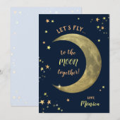 一緒に月に飛ぼう(カスタマイズ可能) シーズンカード (正面/裏面)