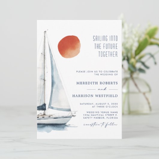 一緒に未来に向航海のかって結婚 招待状 (スタンド正面)
