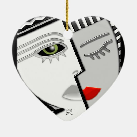 一緒に来て下さい(ファンの引き) セラミックオーナメント (裏面)