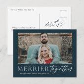 一緒に楽しいクリスマス スクリプト フォト クリスマスをおめでとう シーズンポストカード (正面/裏面)