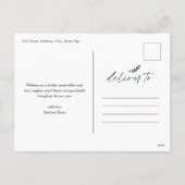 一緒に楽しいクリスマス スクリプト フォト クリスマスをおめでとう シーズンポストカード (裏面)