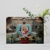 一緒に楽しいクリスマス メリークリスマス ゴールド写真 箔シーズンカード (立ち正面)