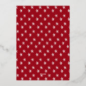 一緒に楽しいクリスマス メリークリスマス フォト ゴールド 箔シーズンカード (裏面)