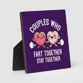 一緒に楽しむカップルが一緒に滞在おもしろい- フォトプラーク (正面)