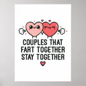 一緒に楽しむカップルが一緒に滞在おもしろい- ポスター (正面)