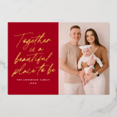 一緒に楽しめる美しい場所|過去記事 箔シーズンカード (正面)