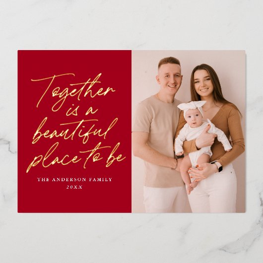 一緒に楽しめる美しい場所|過去記事 箔シーズンカード (正面)