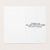 一緒に歌うさよならカスタマイズのカード (内部フラット)