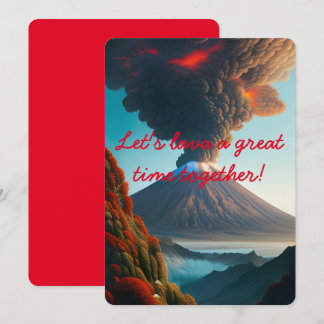 一緒に溶岩し素晴らしよう！火山ワードプレイ 招待状