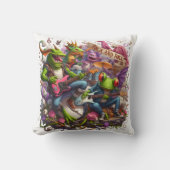 一緒に演奏するロックンロールの生き物 クッション (正面)