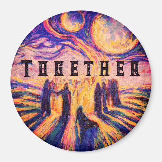 一緒に火の神秘的な マグネット (正面)