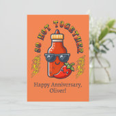 一緒に熱いカップル ホットソース 辛いカード シーズンカード (スタンド正面)