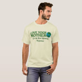 一緒に生きて成長するあなたの母なる地球を愛する Tシャツ (正面フル)