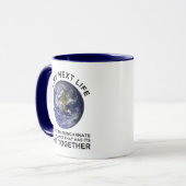 一緒に生まれ変わる惑星 マグカップ (正面左)