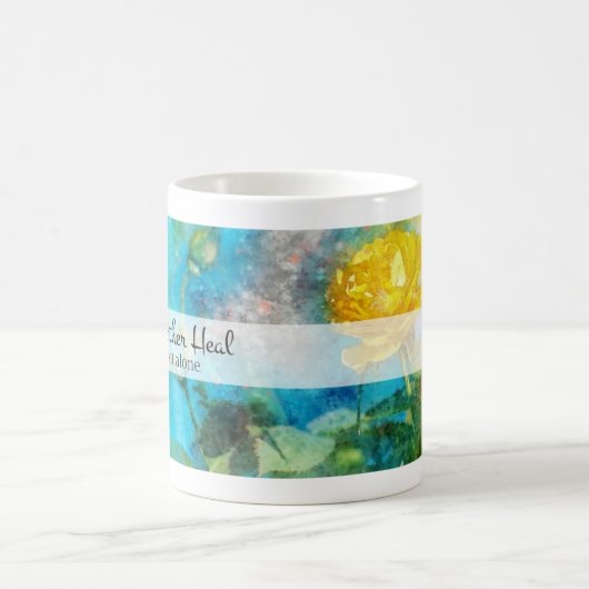 一緒に癒す：あなたは単独ではない コーヒーマグカップ (中央)